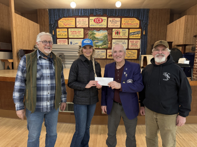 Donation Supports Hairy Hill Community Hall