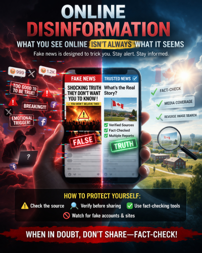 Online Disinformation: Why what you see online isn’t always what it seems